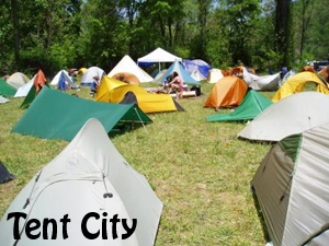 Applachian Trail Tent City